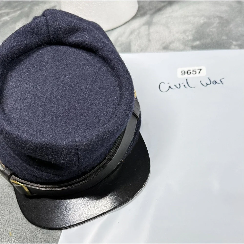 Civil War Union Kepi Cap Medium Reproduction Wool Officer Enlisted Navy Blue